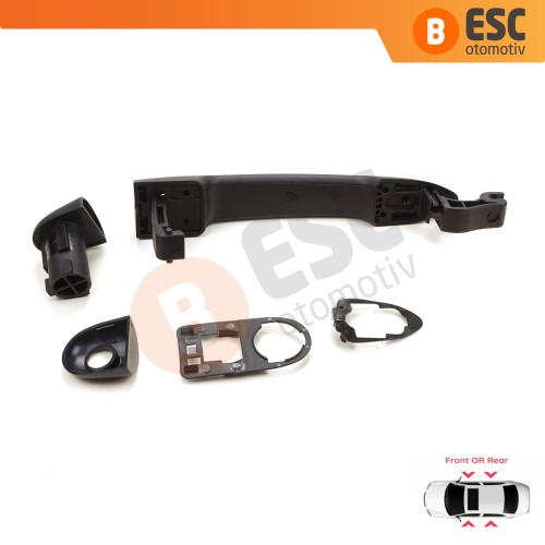 Renault Fluence Megane 3 Clio 4 Scenic 3 Captur 1 için Sensörlü Dış Kapı Açma Kolu Sensör Delikli Astarlı 806706656R