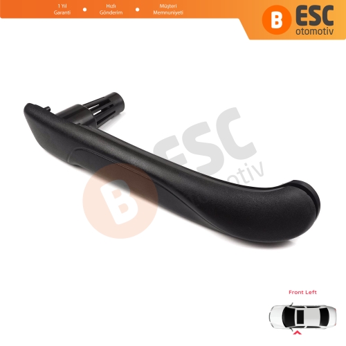 Renault Kangoo MK2 Citan W415 NV250 2007-2021 8200548971 İçin Sol Ön İç Kapı Çekme Kolçak Tutamak Siyah 