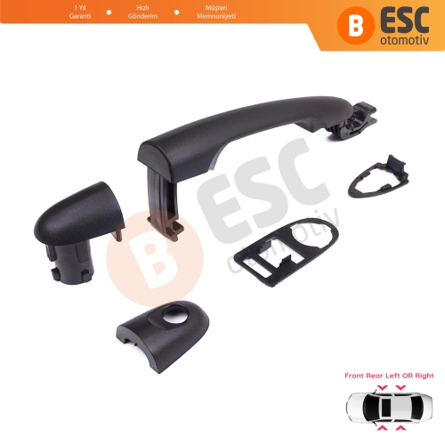 Renault Kangoo FW KW 2007-2021 Nissan NV250 Mercedes Citan W415 7701478188 için Ön veya Arka Dış Kapı Açma Kolu