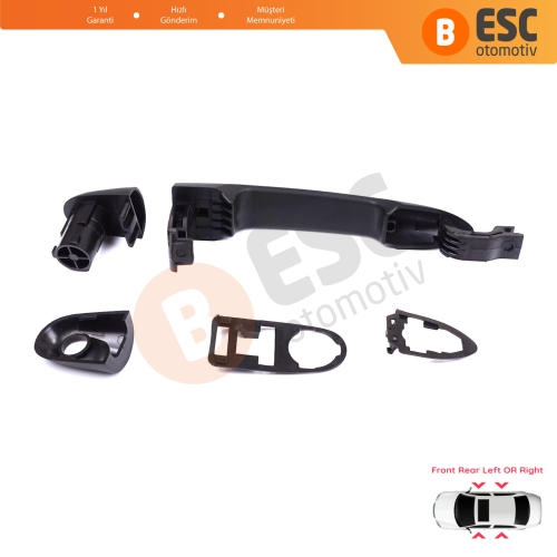 Renault Kangoo FW KW 2007-2021 Nissan NV250 Mercedes Citan W415 7701478188 için Ön veya Arka Dış Kapı Açma Kolu