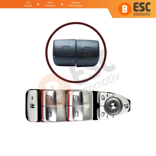 Mercedes C CLASS W205 W253 İçin Cam Açma Düğme Kapağı A2229056800