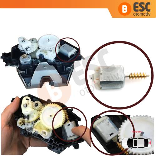 Mercedes W164 X164 W211 S211 W251 İçin Arka Bagaj Kapı Kilit Motor Dişli Seti A1647400635