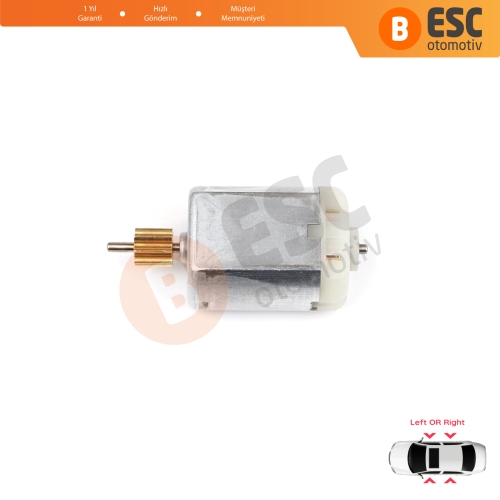 Peugeot Citroen C3 C4 Dispatch DS3 DS4 DS5 DS6 DS7 Toyota Proace İçin Kapı Kilit FC280 12V Motor 8 Diş 50 mm