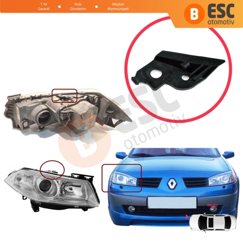 Renault Megane MK2 2002-2008 7701063220 İçin Sağ Ön Taraf Far Tamir Parçası