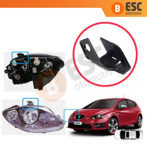 Seat Leon MK2 1P Toledo MK3 5P Altea 5P 5P1941005 İçin Sağ Ön Far Ayak Tamir Seti