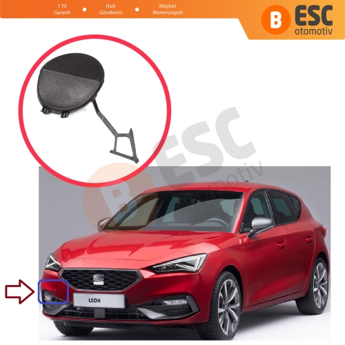 Seat Leon MK4 KL8 KL1 KLG 2020-On HB Sportstourer 5FA807241 için Ön Çeki Demir Kapağı ASTARLI