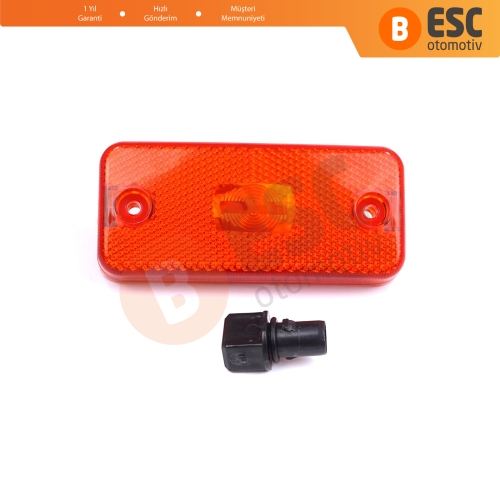 Fiat Ducato 250 Jumper Boxer Daily Relay 2006-2024 6303.A1 İçin 1 Adet Amber Renk Yan Bant Kapı Çamurluk Sinyali