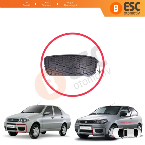 Fiat Palio Siena MK1 178 2007-2016 Albea 2002-2012 51703145 için Ön Sol Sis Far Çerçevesi Sissiz