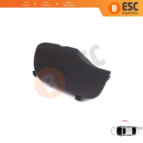 Renault Dacia Duster MK2 HM 2017-2023 511656583R için Arka Tampon Çeki Demiri Kapağı Siyah