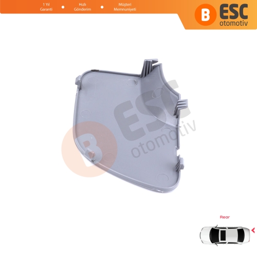 Renault Dacia Duster MK2 HM 2017-2023 511655594R için Arka Tampon Çeki Demiri Kapağı Gri