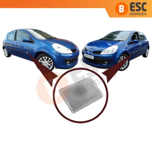 Renault Clio 3 İçin Yan Çamurluk Sinyali Beyaz 8200343322