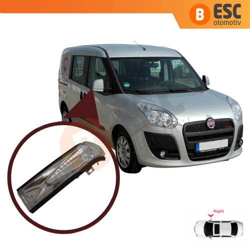 Fiat Doblo 2 Opel Combo D İçin SAĞ Yan Ayna Sinyal BEYAZ 71765377