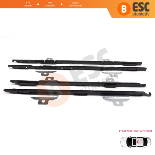 BMW X1 E84 MK1 2009-2014 54102993888 için Sunroof Perde Ray Sürgülü Kızak Braketi Ön ve Arka 