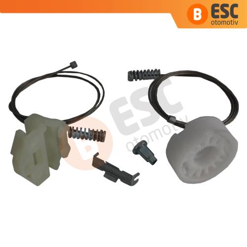 Vauxhall Opel Astra H A04 2004-2014 4/5 Kapı 13100423 İçin Arka Sol Cam Kriko Tamir Seti