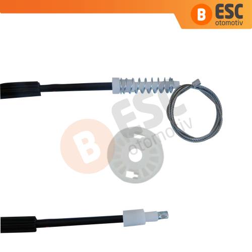 BMW 5 Serisi E60 E61 2003-2010 4/5 Kapı 51337184384 İçin Elektrikli Ön Sağ Cam Kriko Tamir Seti