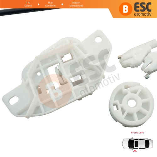 Hyundai Accent MK2 LC 2000-2006 4/5-Kapı 8240325010 İçin Ön Sol Kapı Cam Kriko Tamir Seti