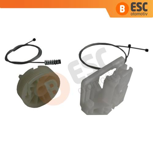 Renault Megane MK2 2002-2008 4/5 Kapı 82000280068 İçin Arka Sağ Kapı Cam Kriko Tamir Seti