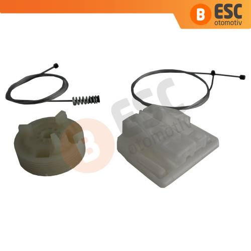 Renault Megane MK2 2002-2008 4/5 Kapı 82000280068 İçin Arka Sağ Kapı Cam Kriko Tamir Seti