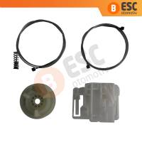 Renault Megane MK2 2002-2008 4/5 Kapı 8200028070 İçin Arka Sol Kapı Cam Kriko Tamir Seti