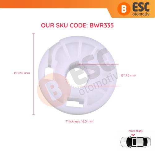 VW Polo Classic Skoda Octavia İçin Ön Sağ Cam Kriko Seti