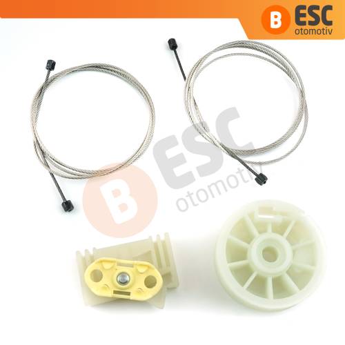 Opel Meriva MK1 A 2003-2010 93362663 İçin Arka Sol Kapı Cam Kriko Tamir Seti