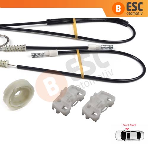 Land Rover Freelander MK1 L314 LN 1997-2006 3/5 Kapı LR006371 İçin Elektrikli Ön Sağ Kapı Cam Kriko Tamir Seti