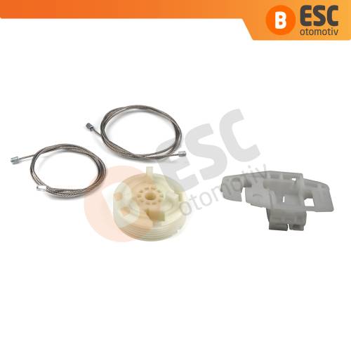 Renault Scenic Grand Scenic MK2 JM0/1 2003-2009 4/5 Kapı 8200118777 İçin Elektrikli Ön Sol Kapı Cam Kriko Tamir Seti