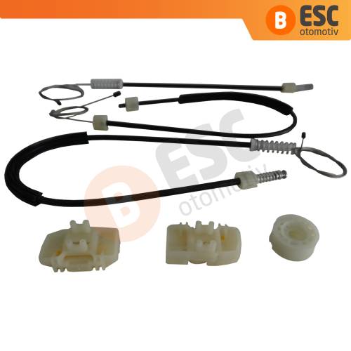 Seat Leon MK2 1P 1P1 2005-2012 5-Kapı HB 1P0837461A İçin Elektrikli Ön Sol Kapı Cam Kriko Tamir Seti