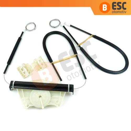 VW New Beetle C1 1C1 1997-2011 3-Kapı Hatchback 1C0837656 İçin Elektrikli Ön Sağ Kapı Cam Kriko Tamir Seti