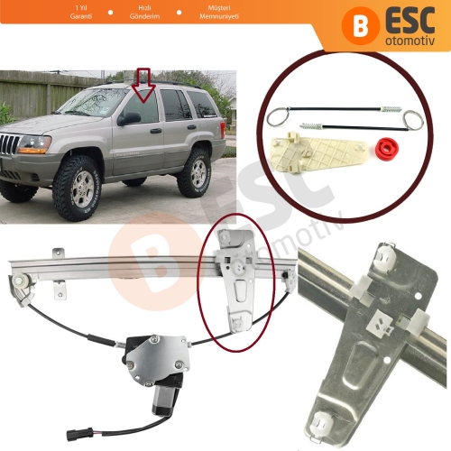 Jeep Grand Cherokee MK2 WJ WG İçin Ön Sol Cam Kriko Seti 55076467AB