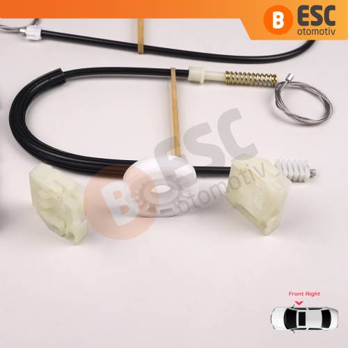 Skoda Octavia MK1 1U 1U2 1U5 2001-2010 4/5 Kapı Makyajlı Kasa 1U0837462B İçin Elektrikli Ön Sağ Kapı Cam Kriko Tamir Seti