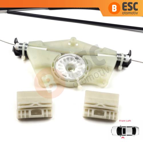 VW Touareg MK1 7L Porsche Cayenne 9PA 955 957 2002-2010 7L0837461 İçin Elektrikli Ön Sol Cam Kriko Tamir Seti