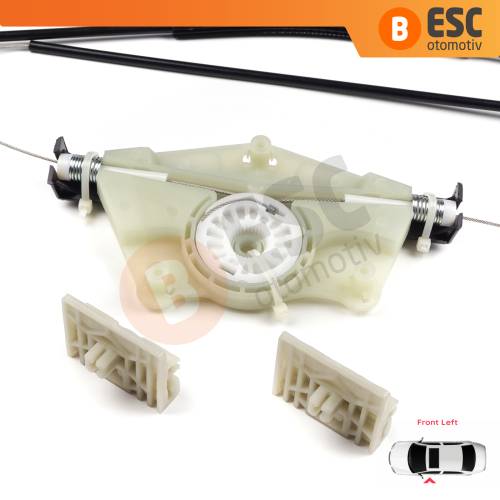 VW Touareg MK1 7L Porsche Cayenne 9PA 955 957 2002-2010 7L0837461 İçin Elektrikli Ön Sol Cam Kriko Tamir Seti