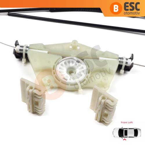 VW Touareg MK1 7L Porsche Cayenne 9PA 955 957 2002-2010 7L0837461 İçin Elektrikli Ön Sol Cam Kriko Tamir Seti